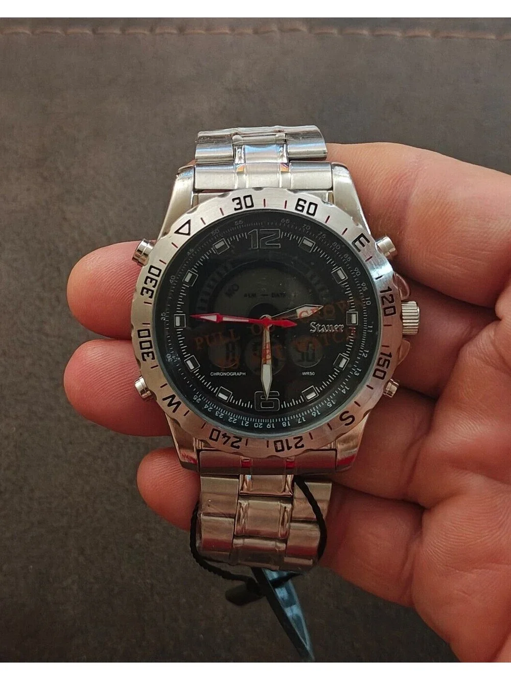 Stauer Compendium Hybrid Men's Watch (Model 19093) New In Box